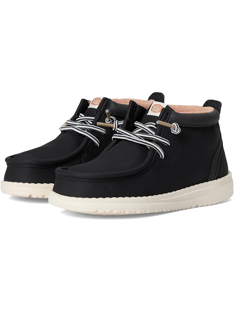 Black Hey Dude Wally Mid Classic (Little Kid/Big Kid)