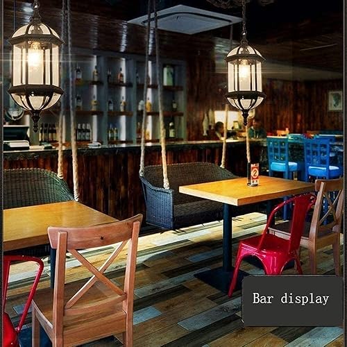 Miniatura 3 de Chandelier European Outdoor Waterproof Balcony Garden Landscape Light Glass Lantern Grape Trellis Pavilion Corridor E27 Light Ceiling Hanging Lamp