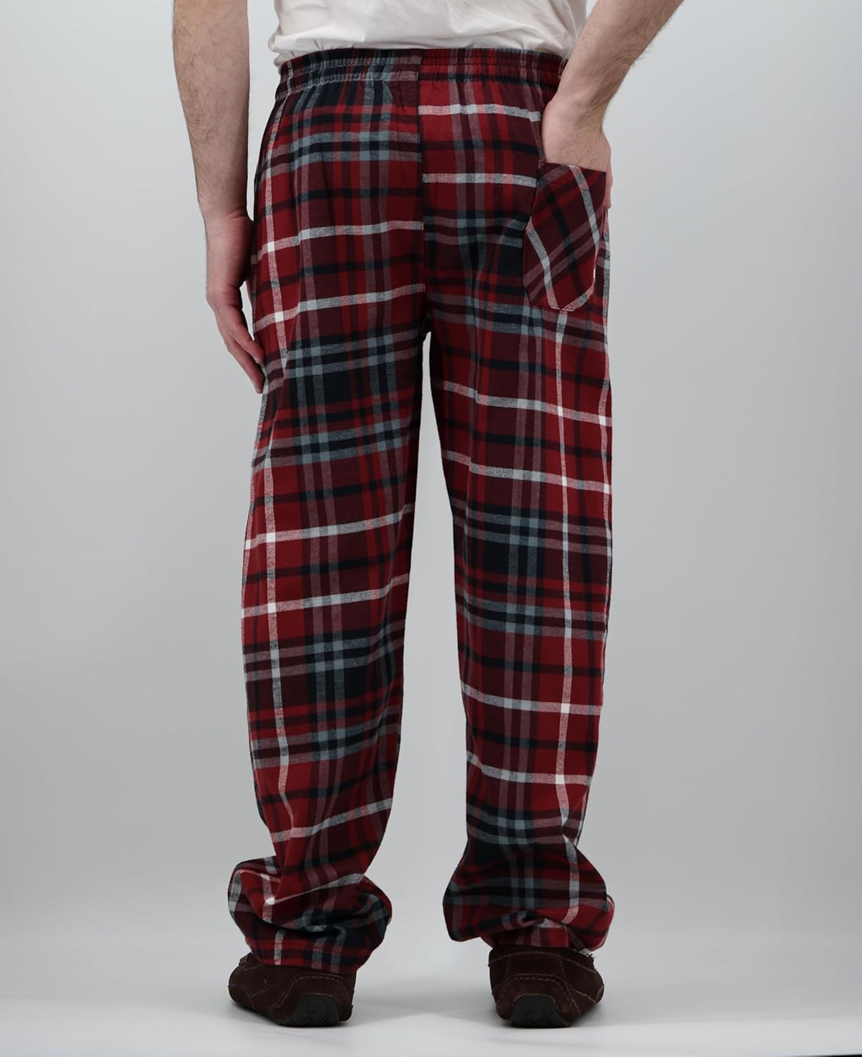 Andrew Scott Men's 3 Pack Cotton Flannel Fleece Brush Pajama Sleep & Lounge Pants