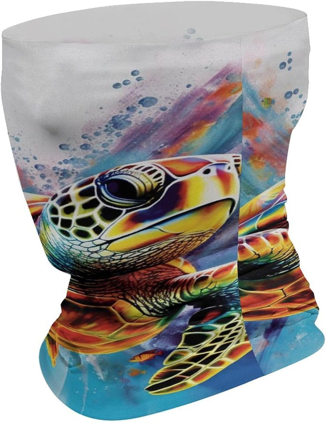 Colorful Sea Turtle Cooling Bandana, UV Protection Neck Gaiter image 3