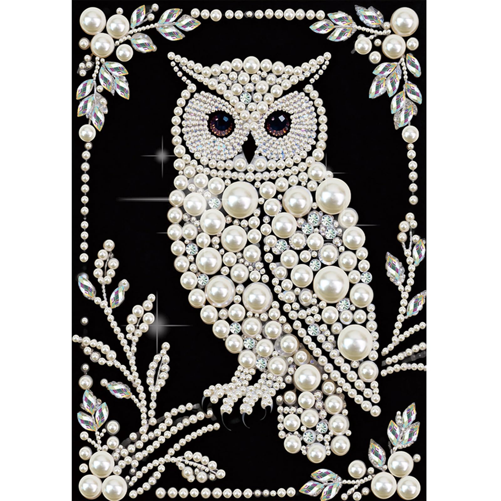 Owl Special Shaped 5D DIY Partial Drill Diamond Painting Kit Home Art 30x40cm (Owl-1)
