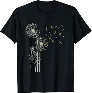 Ocean Creature Puff Ball Animal Dandelion Turtle T-Shirt