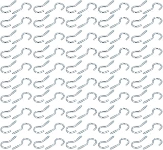 Aexit 5.3mm Opening Home Hardware Width 25mm Length Zinc Plated Self-Tapping Cup Screw Hook 100pcs Model:70as61qo21