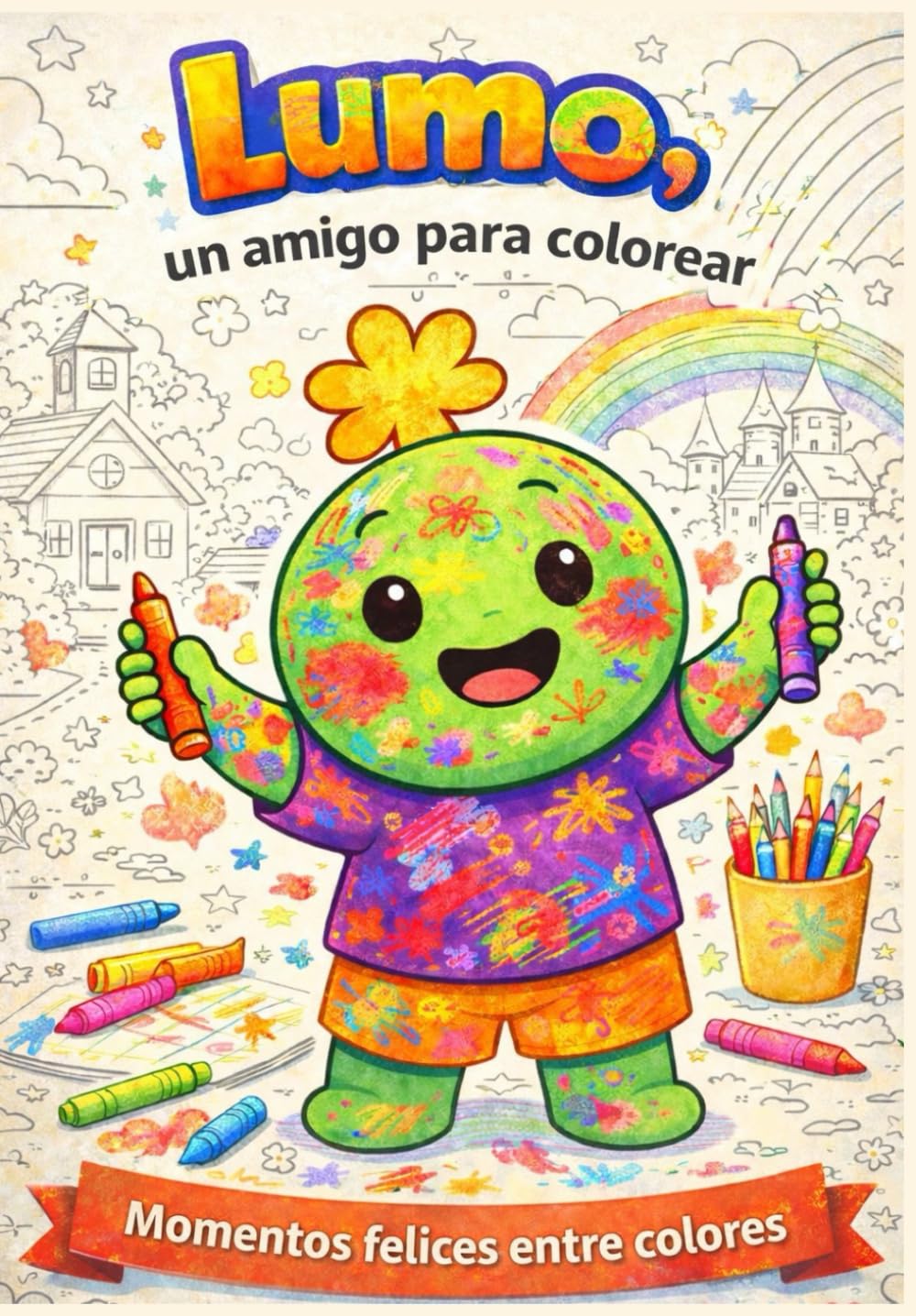 Lumo, un amigo para colorear: Momentos felices entre colores. (Aprende con Lumo)