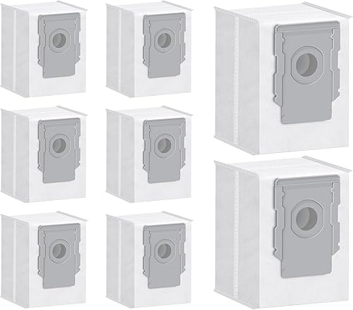 Miniatura 1 de Paquete de 8 bolsas de vacío para irobot Roomba series i & s& j, repuesto para irobot Roomba i7, i7+, i3, i3+, i1, i1+, i4, i4+, i6, i6+, i8, i8+,