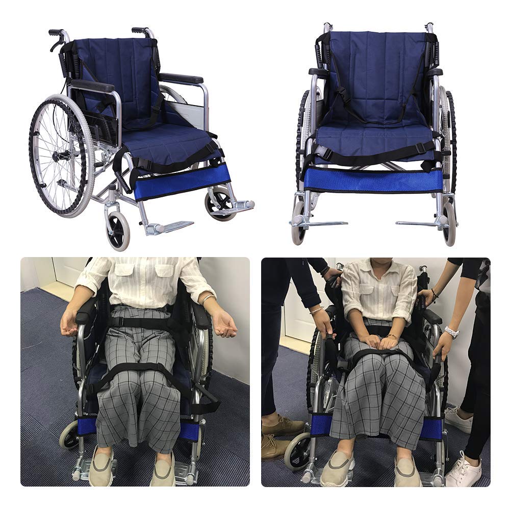 Cinturón de traslado para silla de ruedas arnés médico de nailon con asas para ancianos