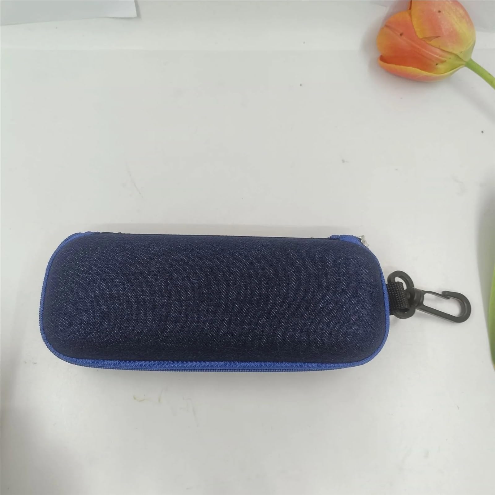 Custodia occhiali da sole 1 Scatola For Occhiali Da Sole In Tessuto Oxford Resistente Alla Pressione Con Cerniera E Gancio Nero per Elegante Portatile
