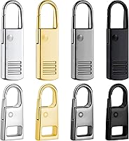 Vista 7 de Reemplazo de tirador de cremallera, 16 piezas de pestañas de cremallera desmontables con cordón extensor para equipaje, ropa, chaquetas, mochilas