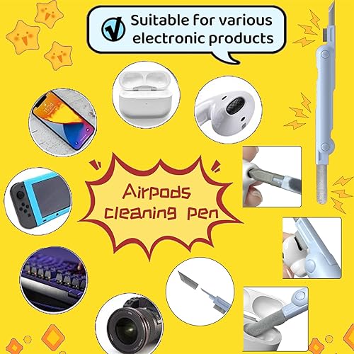 Miniatura 3 de Bonita funda para AirPods 21, divertida funda de silicona 3D de dibujos animados Kawaii para AirPods de 1 y 2 generación con kit de limpieza,