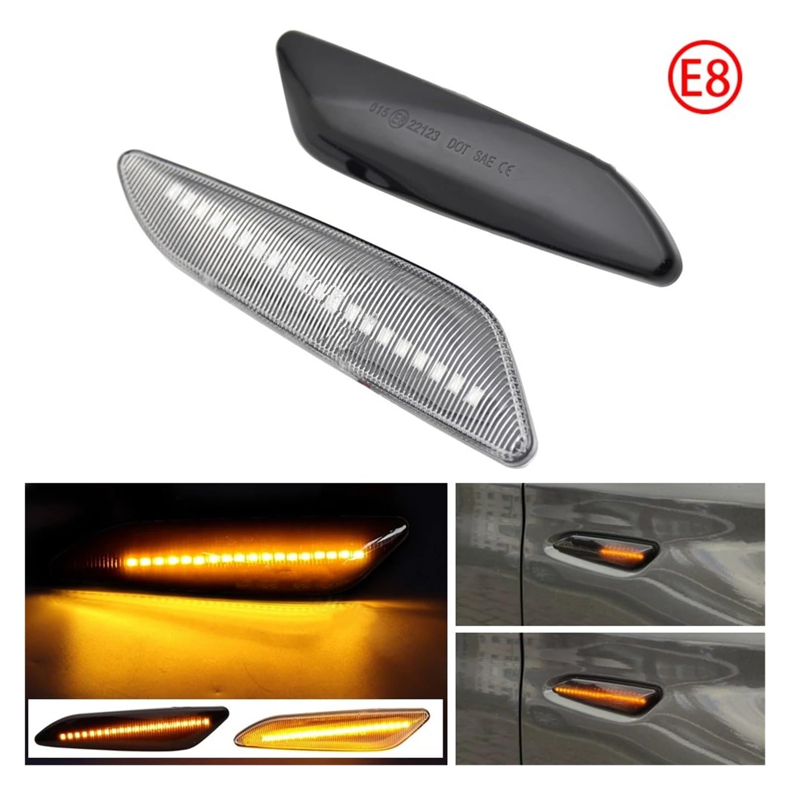 Fanale Fanalino Freccia Per Fiat Per Tipo Per Egea 2015-2020 Luce Di Segnalazione Laterale Dinamica A LED luce Indicatore Direzione