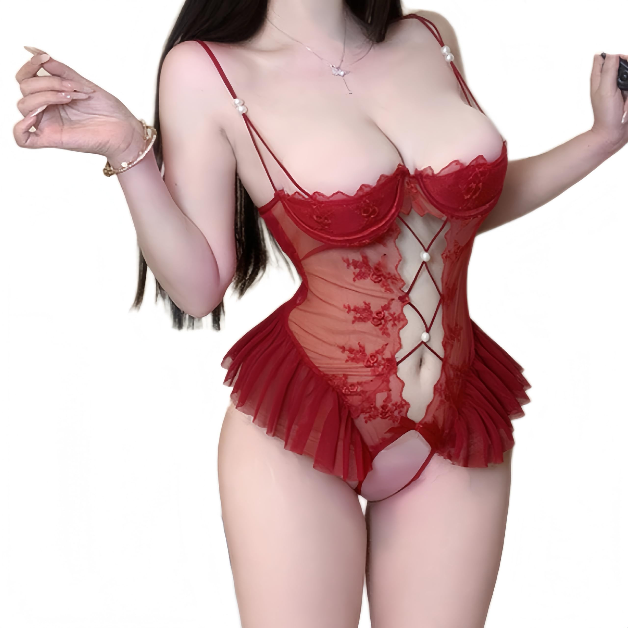 Body sans entrejambe en dentelle noire pour sublimer toutes les morphologies