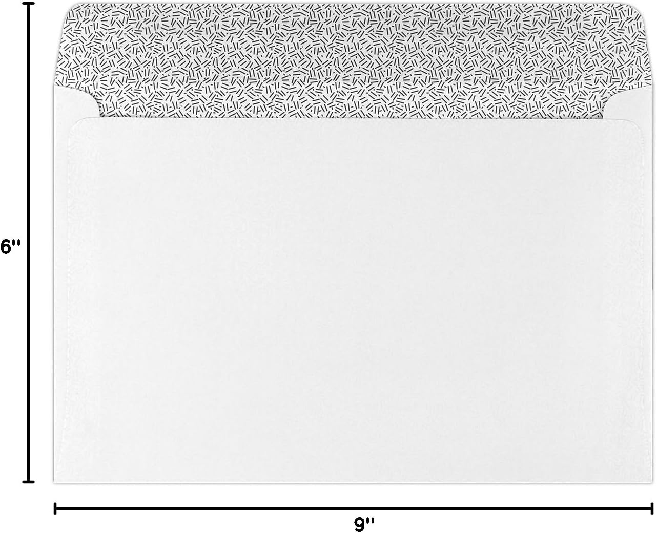 LUXPaper 6 x 9 Booklet Window Envelopes | Security Tint | White | 24lb. Text | 1,000 Qty