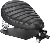 Vista 12 de LKV Asiento individual para motocicleta de 13.38" con kit de montaje de base de asiento personalizado para Harley Davidson Sportster XL 1200 883