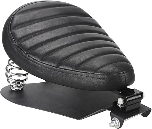 Miniatura 12 de LKV Asiento individual para motocicleta de 13.38" con kit de montaje de base de asiento personalizado para Harley Davidson Sportster XL 1200 883