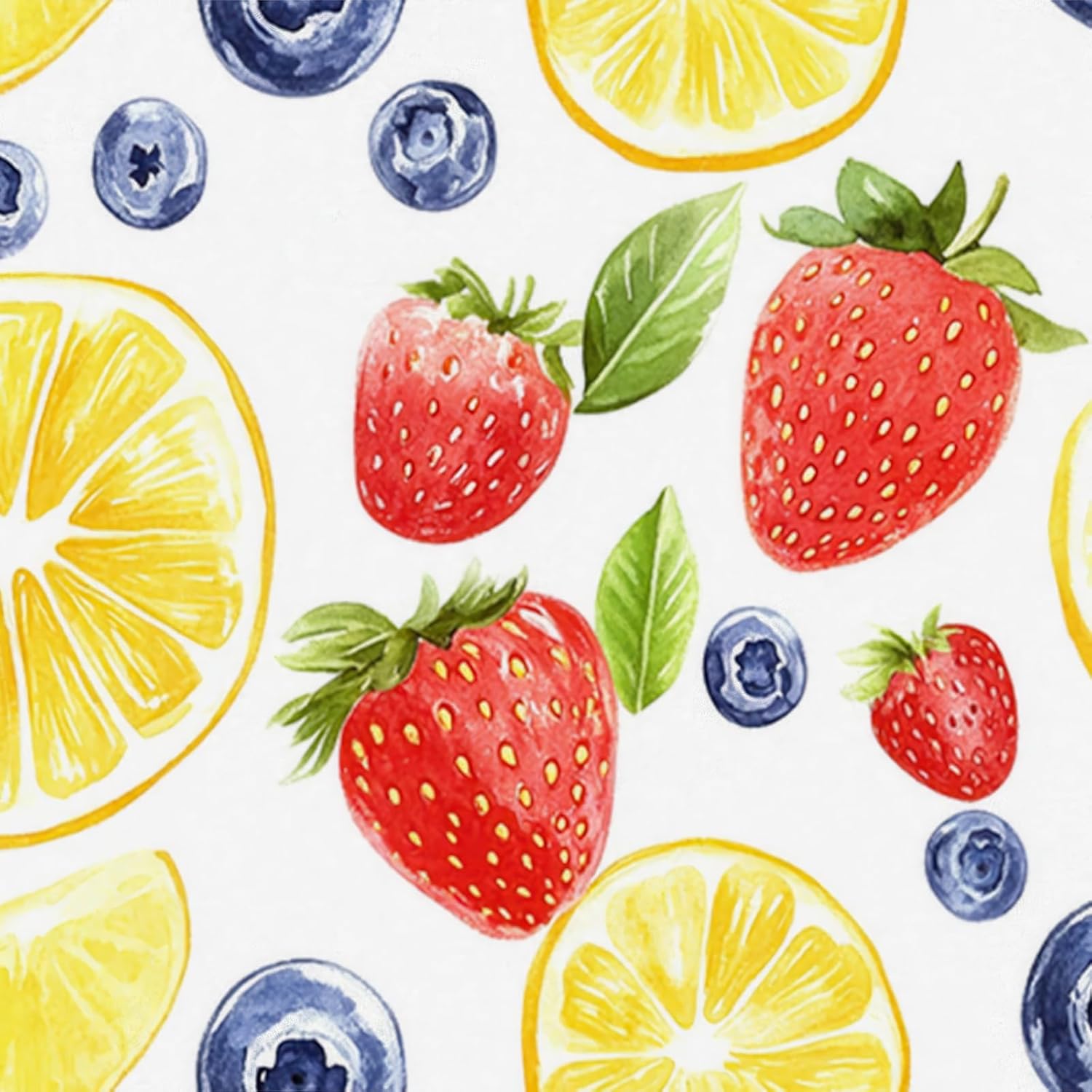 HOMETITUTE Mixed Citrus Fruit Wallpaper Peel and Stick Contact Paper Wall Paper Stick 118.1" x 17.7" Self Adhesive Removable Vinyl Wall Covering Bedroom Kitchen Bathroom Home Decor