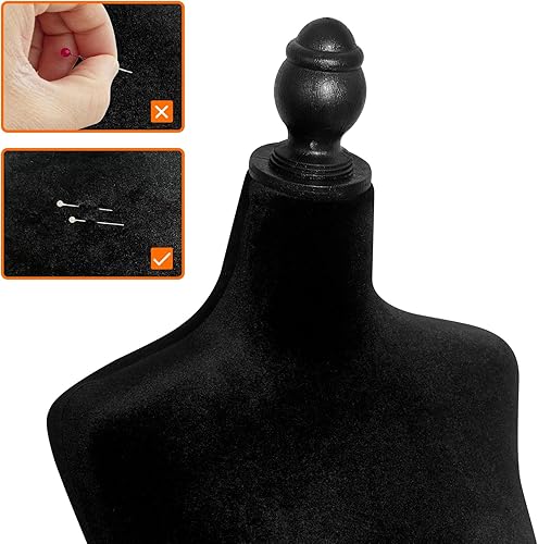 Miniatura 10 de Modelos de torso corporal de maniquí con soporte de base de trípode
