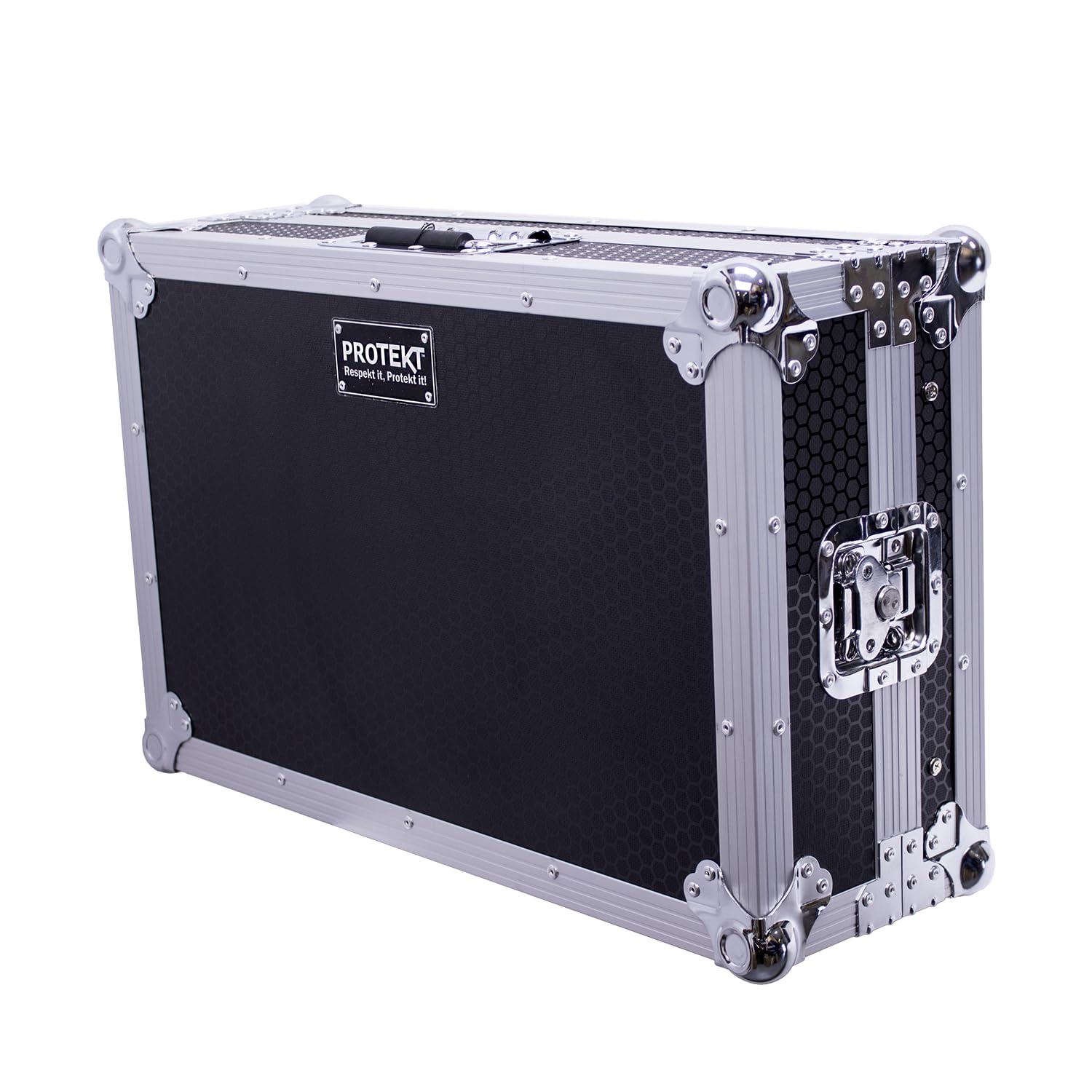 Protekt DDJ-REV1 Plus Series CSREV1 DJ Flight Case + ripiano per laptop per controller Pioneer, Nero , 650 x 420 x 230 mm, Custodia per DJ