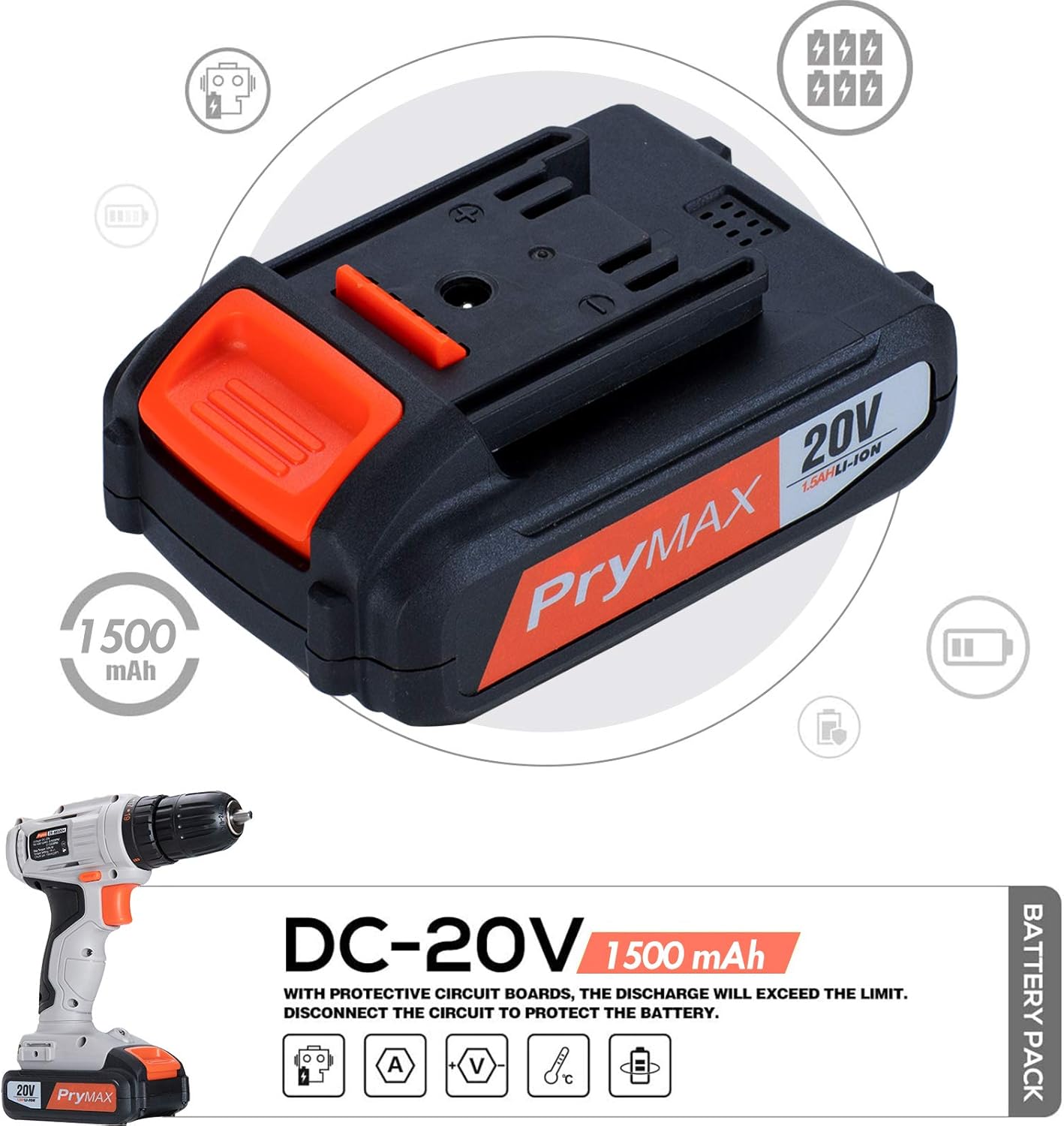 🛒 Crаzу Dеаlѕ Prymax Cordless Drill Driver, 20V Max, 3/8 Inch Keyless Chuck, Max Torque 265 In-lb, 19+1 Position, 15pcs Accessories 1.5Ah Battery and Charger Included Double- Speed Drill Driver with LED Work Light