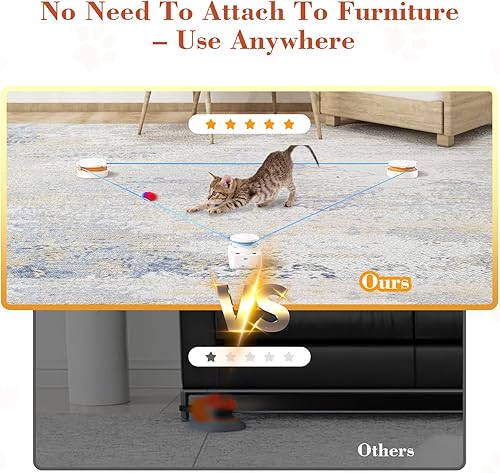 Miniatura 3 de Juguete interactivo para gatos de interior  Juguete de movimiento automático y enriquecimiento para gatos de interiorgatito, cinta de correr para