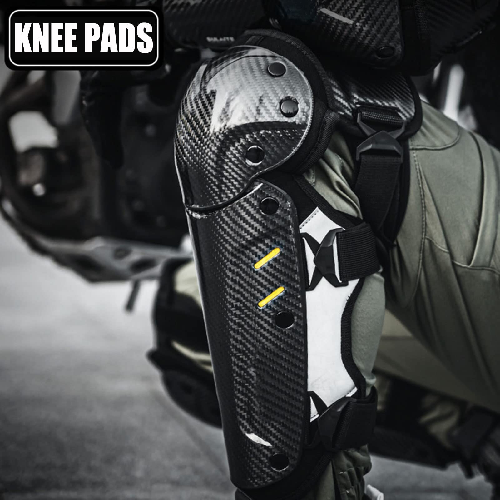 Genouillère Moto Cross Adulte, Protection Moto Coudière Genouillères Coudières Motocross Moto Cyclisme Coude Genou Protecteur Garde Équipement De Protection, Coude et Genouillères 4 Pcs