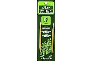  Clover Takumi Bamboo Circular Knitting Needles, Size 10