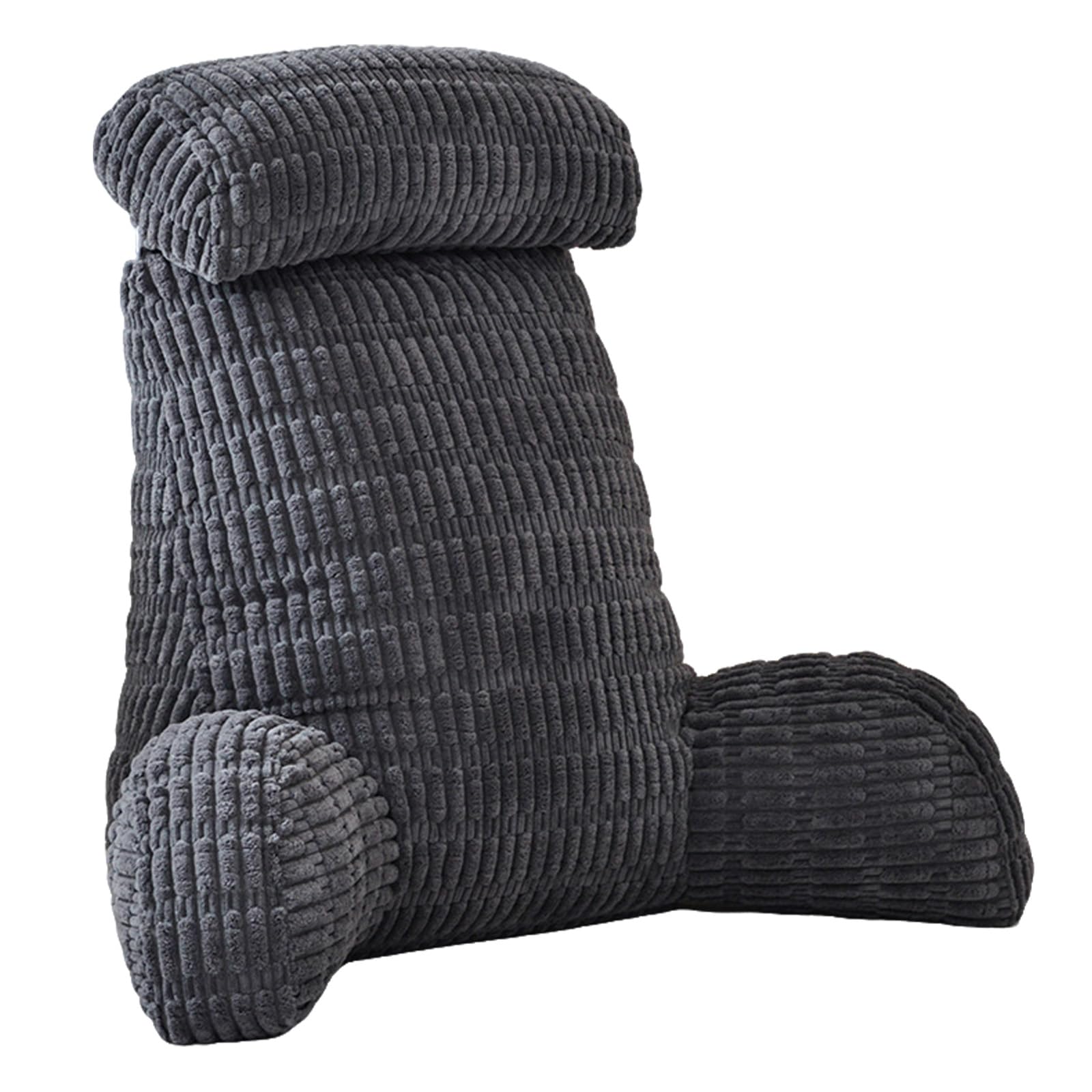 Cojín de lectura para cama y sofá, cojín de lectura con reposacabezas desmontable, reposabrazos y soporte lumbar, cojín de respaldo para cama para reposo en cama, descanso, lectura, trabajo en el