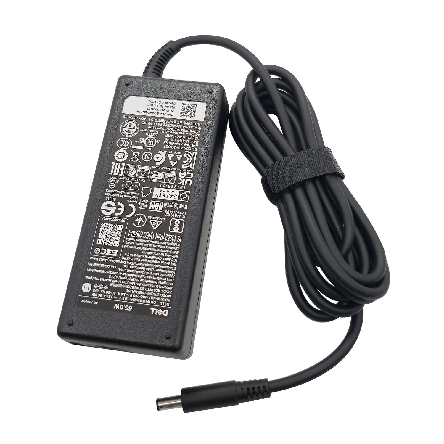 Dell 65W 4.5mm tip Laptop Charger,Inspiron 14 5420,5425 5430 5435,Inspiron 15 3520 3530 3525 3535,Inspiron 16 5620 5630 5635 AC Adapter, Black, DA65NM191