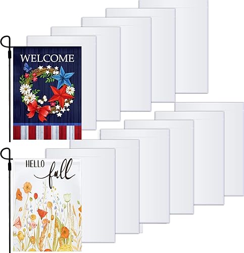 Banderas de jardĂn en blanco de sublimaciĂłn, juego de 4, banderas de poliĂ©ster de 12 x 18 pulgadas, banderas de poliĂ©ster en blanco para prensa de Banderas de jardĂn en blanco de sublimaciĂłn, juego de 4, banderas de poliĂ©ster de 12 x 18 pulgadas, banderas de poliĂ©ster en blanco para prensa de