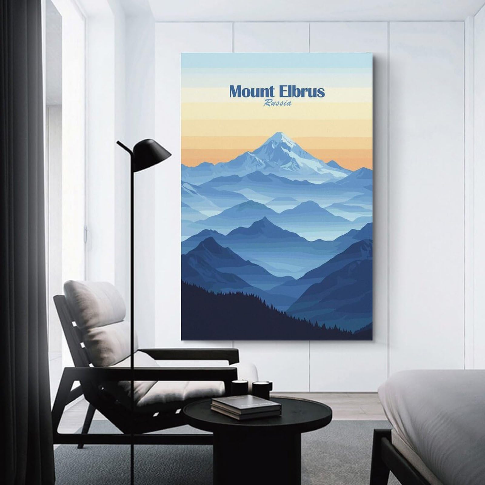 Junmoney Unframe-Style-1 Mount Elbrus Landscape Home Decor Wall Art, 20X30inch(50X75cm), For New Homes, Bedrooms Or Workspaces, Gift Idea For Housewarming And Birthdays