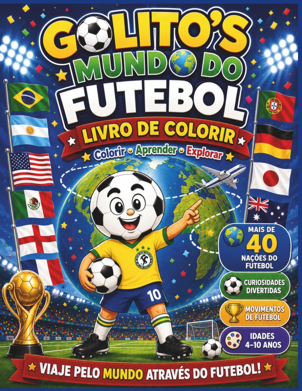 Golito`s Mundo do Futebol: Livro de Colorir
