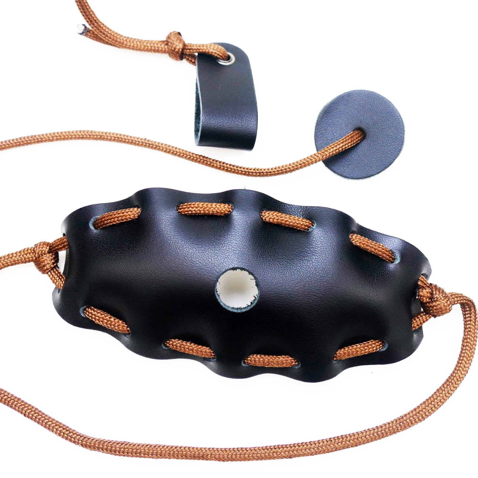 Shepherd Sling Handmade Leather Throwing Old Fashioned Slingshot Rock Sling (1 Pack)