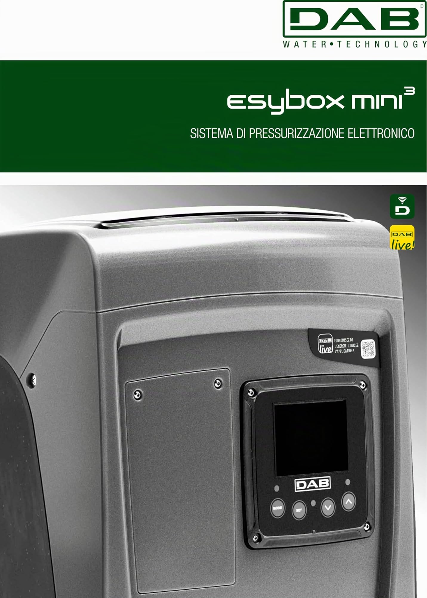 DAB ESYBOX MINI 3 Pompe auto-amorçante électronique onduleur pressurisation