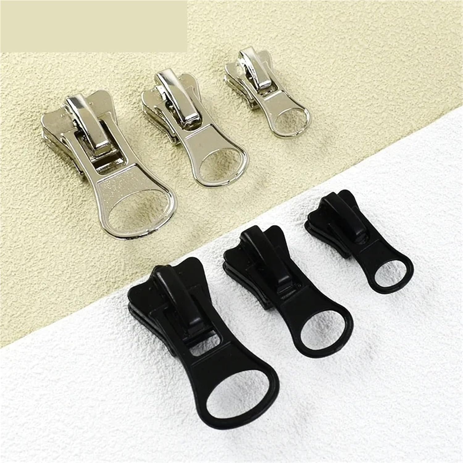 Zipper Replacement 30pcs Zipper Slider Black Silver Repair for Luggage Bags and Jackets(Black-No5)