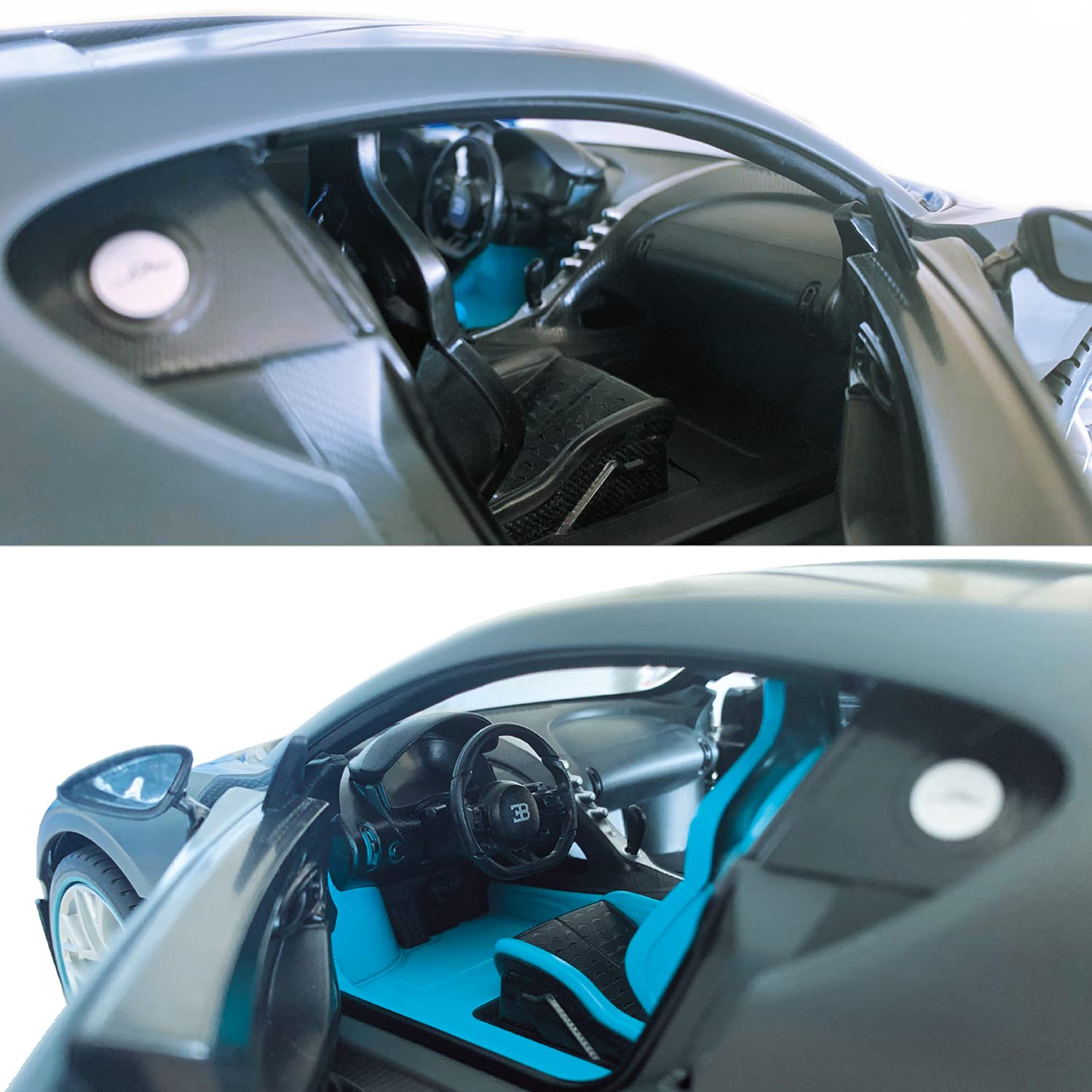 Mondo Motors BUGATTI DIVO, Modello in Scala 1: 14, fino a 10 km/h di Velocità, Auto Giocattolo per Bambini 63688, metal