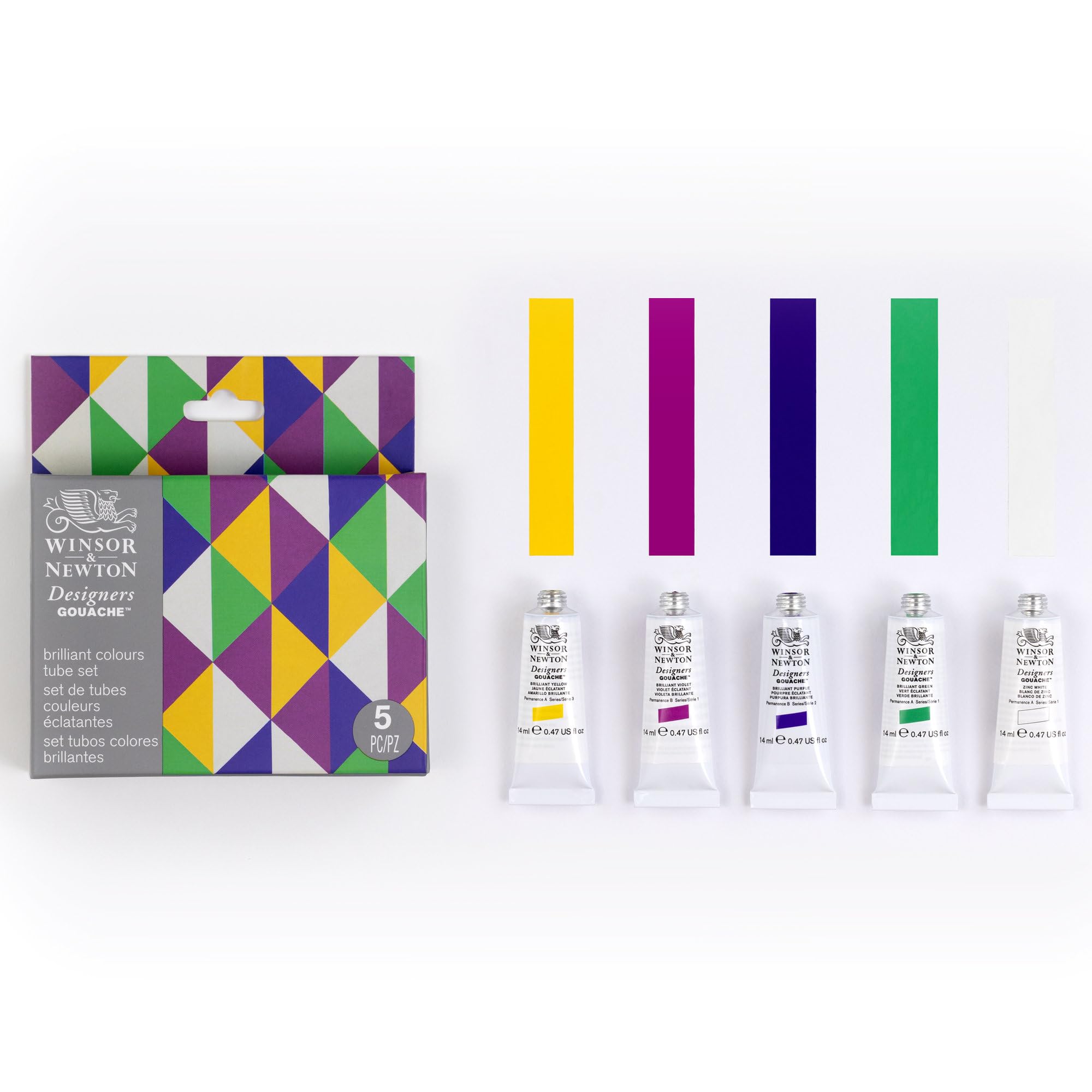 Designers Gouache Brilliant Set, 5 x 14 ml