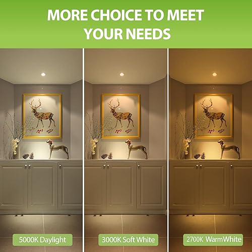 Miniatura 5 de Paquete de 12 bombillas LED GU10 regulables de 6 W 582 LM, 50 W de reemplazo halógeno, foco de 38 grados 2700 K blanco cálido para cocina, campana