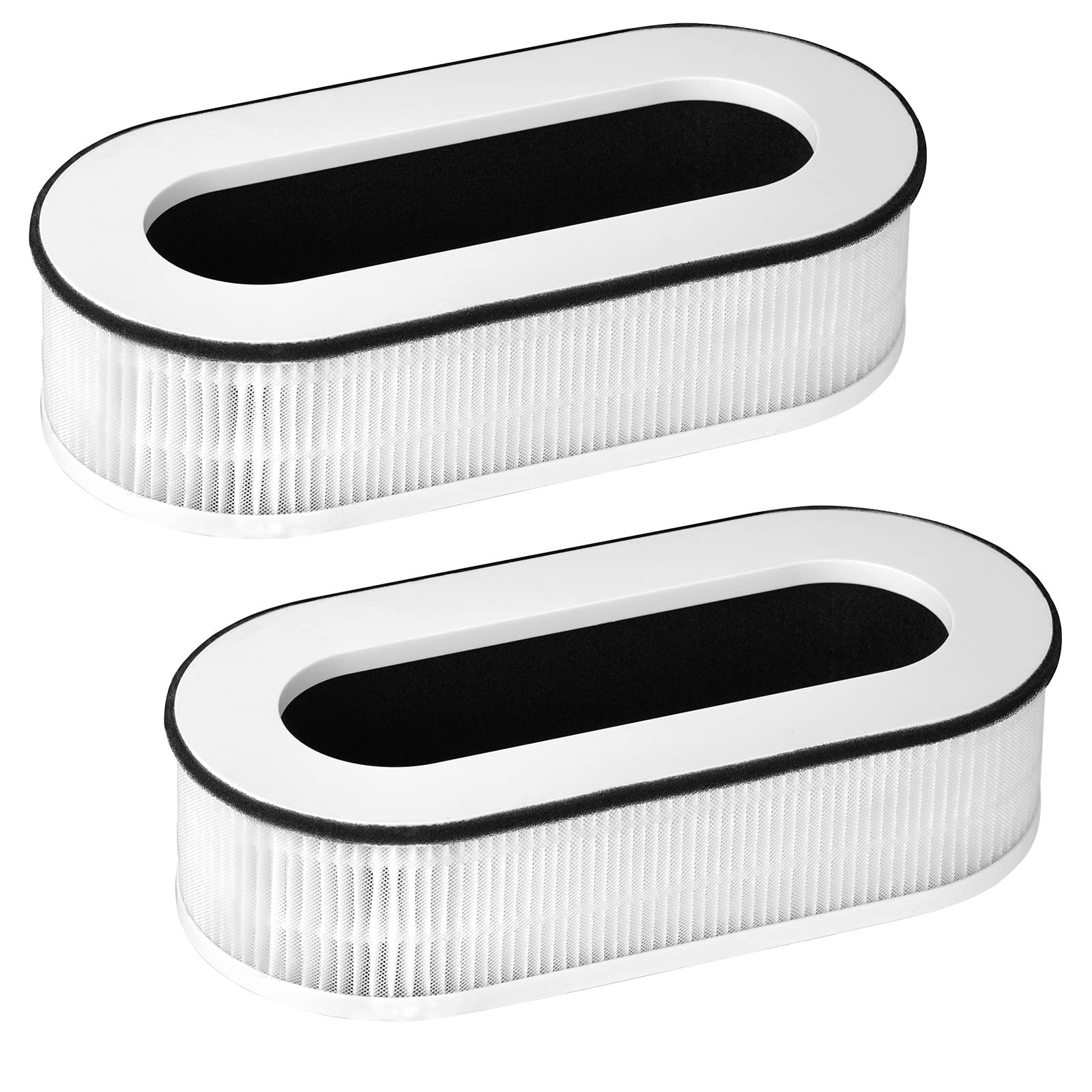 Laukowind RP-AP068 3-in-1 H13 Grade True HEPA Replacement Filter, Compatible with RENPHO Compact Air Purifier RP-AP068, 2-Pack