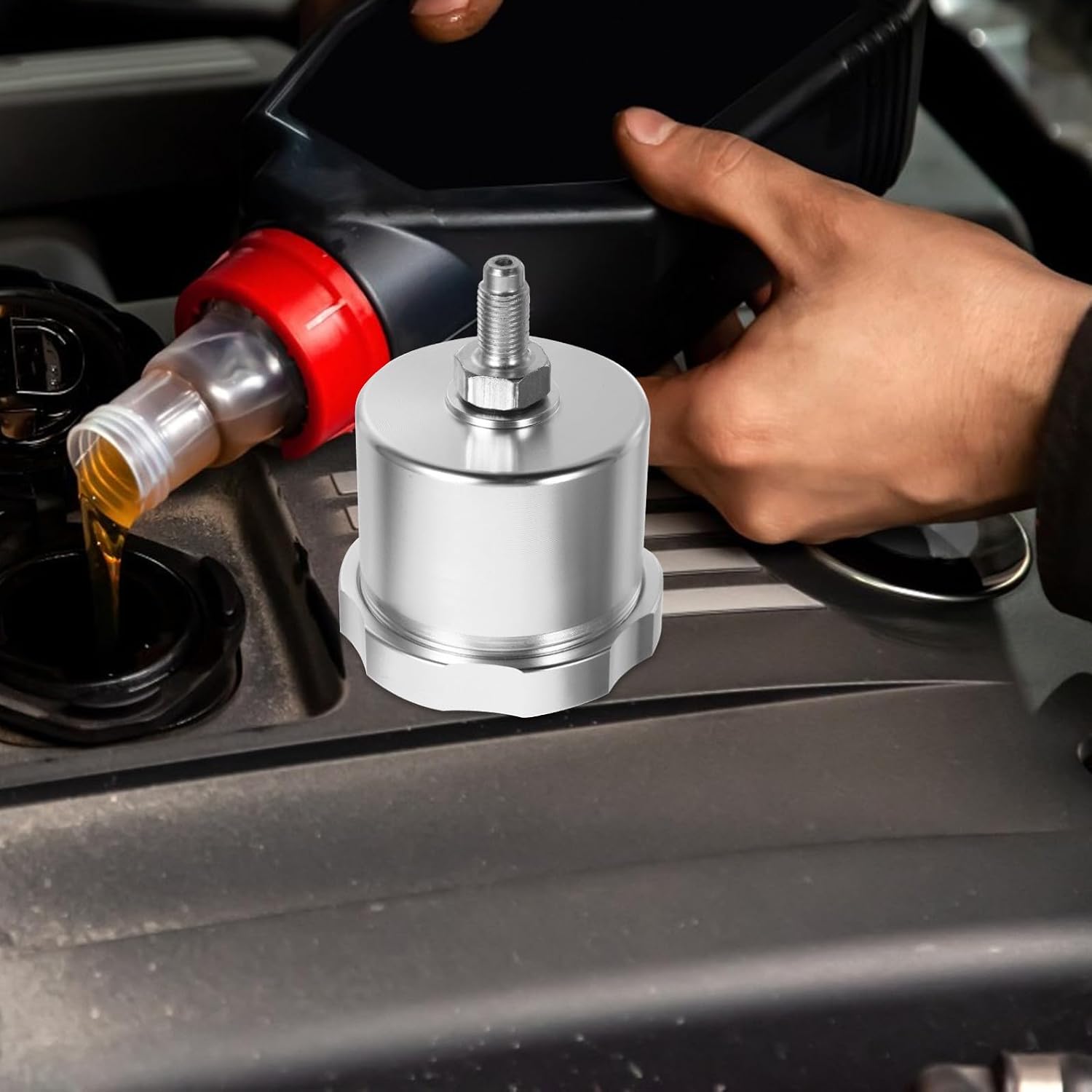 Car Brake Fluid Tank for Racing Drift, Aluminum Alloy Reservoir