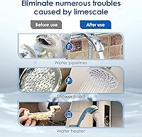 Vista 2 de Waterdrop AP431 AP430SS Whole House Scale Inhibitor Filter, Heater Softener System, Prevent Scale Build Up On Hot Water Heaters, Pipes and Boilers