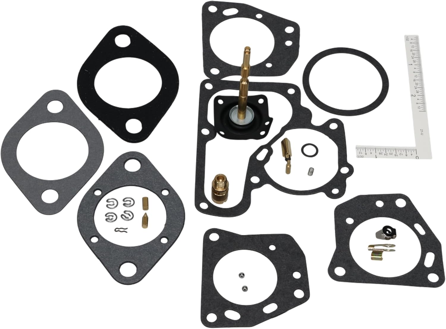 Carburetor Rebuild Kit 518C, 1 Barrel Carb Rebuild Made in USA, OE-Matched Needle, Flange, Seat, Pump, Compatible with Select AMC 1970-1976, Ford 1968-1974, Jeep 1971-1976, Mercury 1971-1974