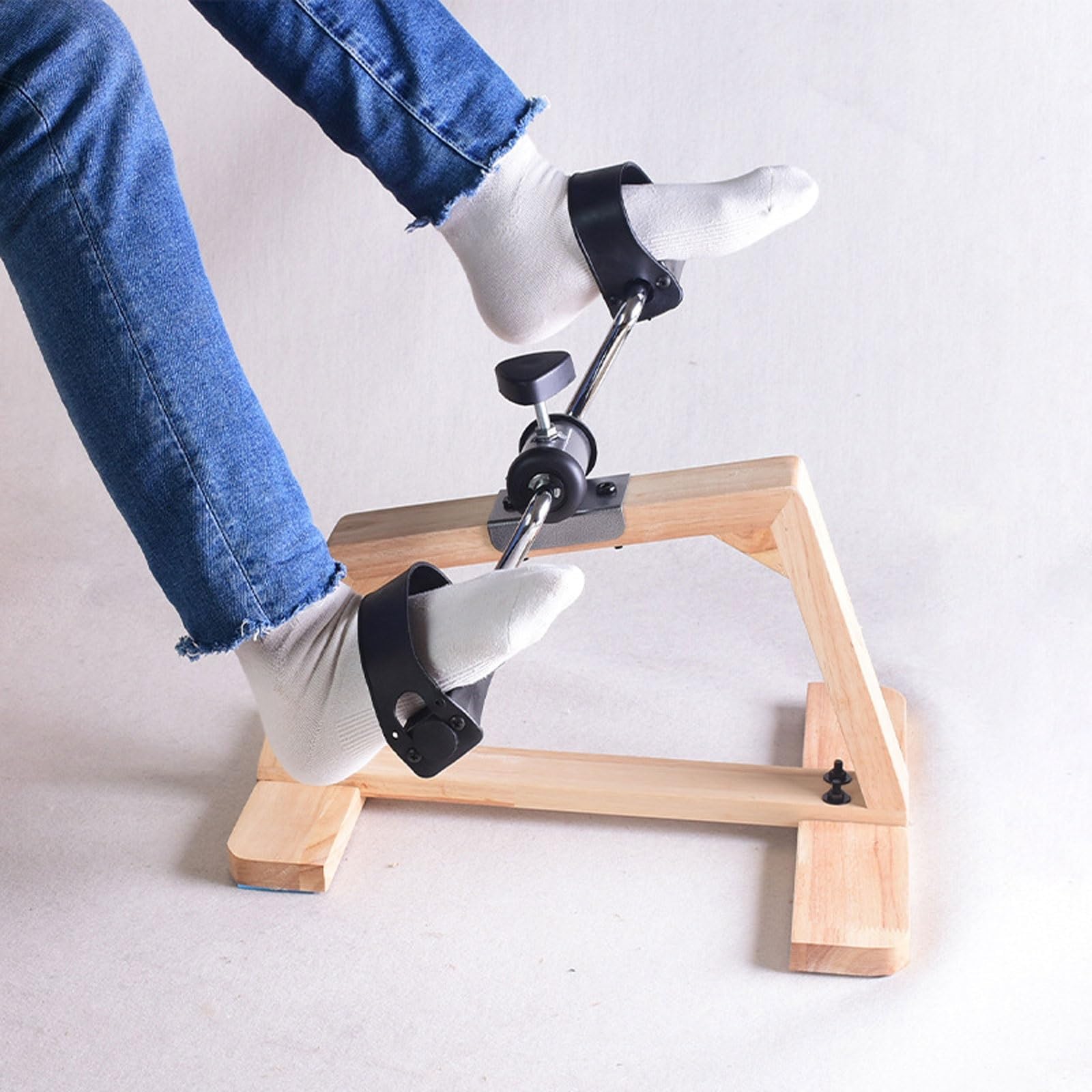 Pedaltrainer Unter Dem Schreibtisch, Fahrrad Mini-FußTrainer, Verstellbarer Widerstand, Leise für Zuhause, Fitness, Fitnessstudio, Workout, Beine, Arme