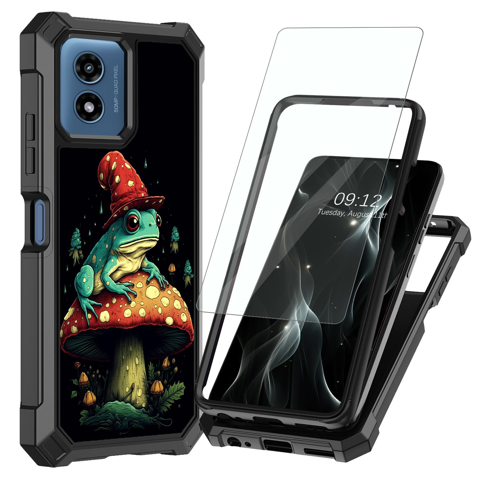Coque Moto G 5G 2024 antichoc double couche avec film écran - 8