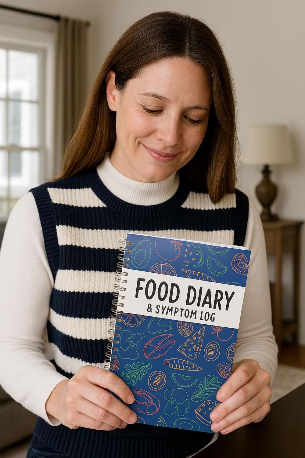Food Diary & Symptom Log Book – Daily Food Journal & Gut Health Tracker for IBS, Low FODMAP, Allergies & Intolerance – 2-Page Layout for Meals, Sleep, Mood, Bowel Movements, Fiber, Sugar & Blood Pressure – Keto, Paleo, Whole30, A5 Spiral Planner - Image 6