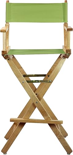 Miniatura 4 de Casual Home 230-00/021-72 - Silla de director de 30 in, marco natural, lona verde lima, altura de barra