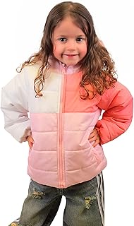 جاكيت بوليستر مقاوم للماء باكمام طويلة مع غطاء راس وقاعدة للبنات من بونجيورنو - متعدد الالوان