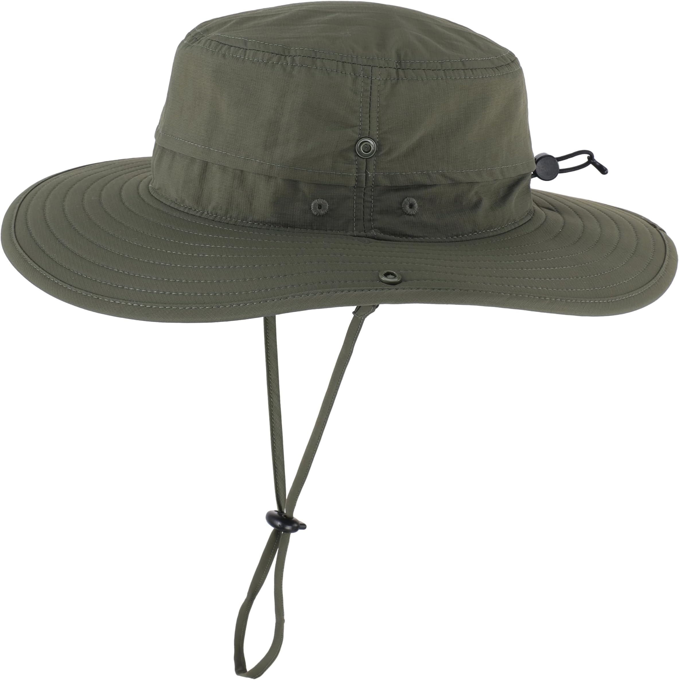 Sun Hat for Men Women Outdoor UV Protection Safari Hat for Fishing Hiking Gardening Breathable Cowboy Hat UPF50