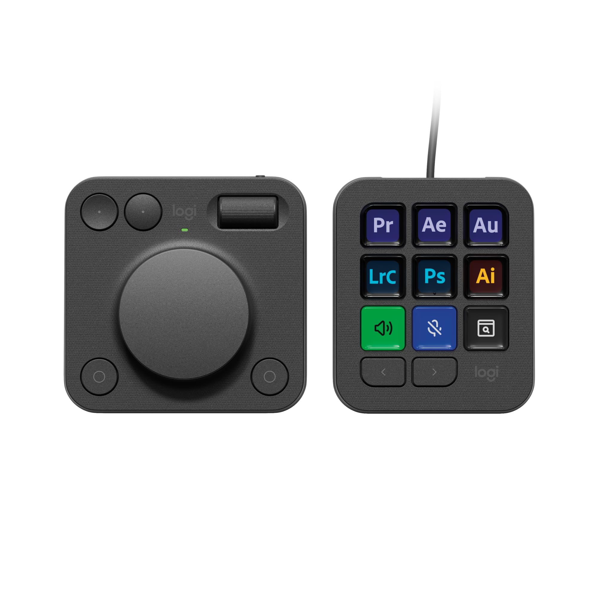Logitech MX Creative Console - Keypad Programmable avec 9 Touches LCD Personnalisables