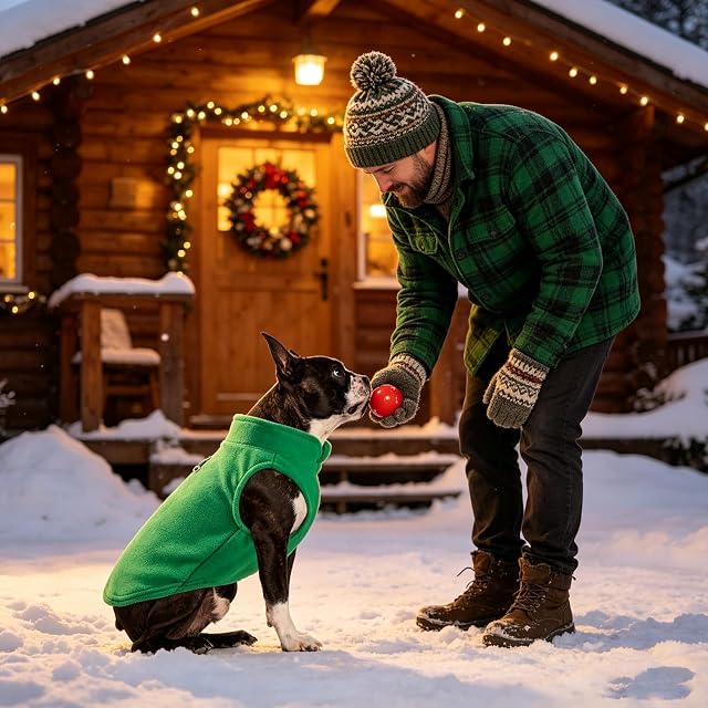 Foto 2 de 7 de PETCUTE Chaqueta para Perros,Chaleco de Forro Polar para Perro,A Prueba de Viento Ropa para Perros…