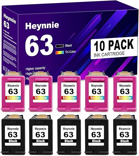 Cartuchos de tinta remanufacturados de repuesto para HP 63 XL 63XL 63XXL para impresora DeskJet 1110 1111 2130 2131 3630 Envy 4510 4511 4517 4526