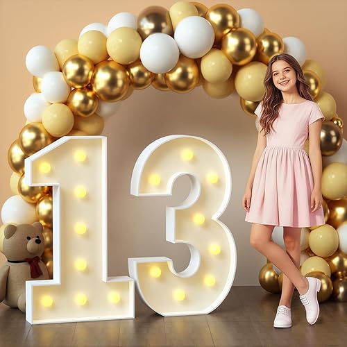 Vista 18 de imprsv Letras de marquesina iluminadas, letras de mosaico de 1.2 m con luz para decoración de baby shower, graduación, gran J para decoraciones